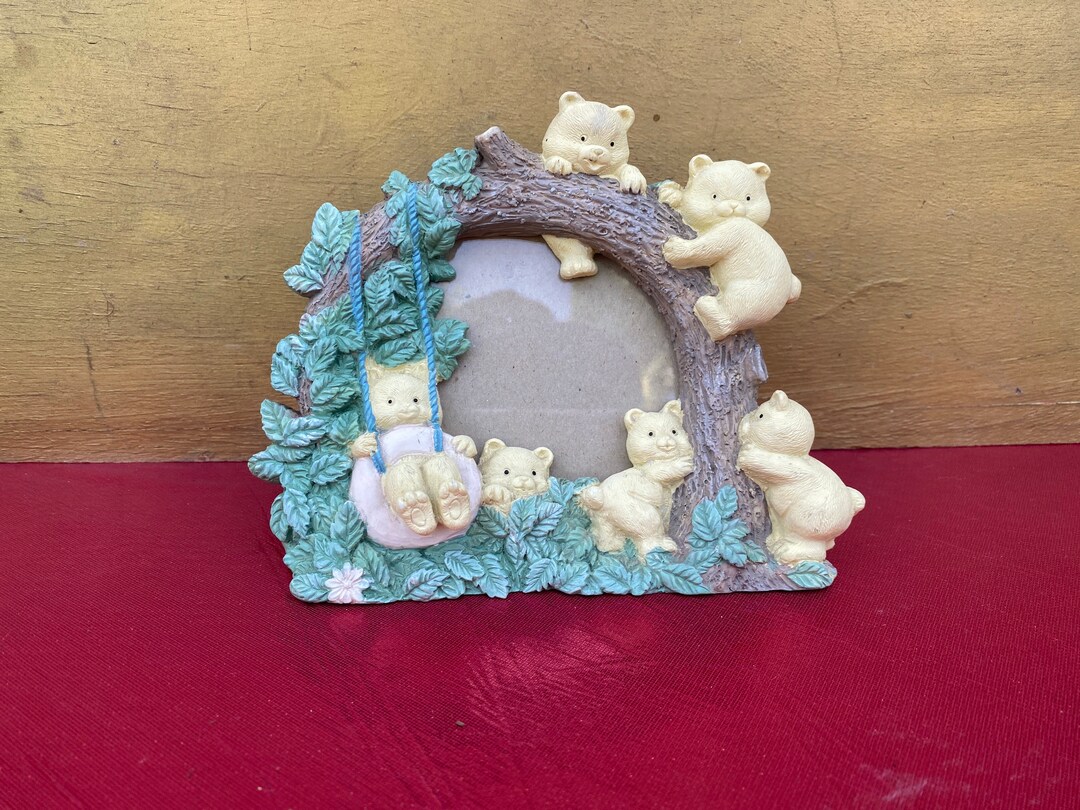 Teddy Bear Picture Frame,small Picture Frame,yellow Picture Frame,cute