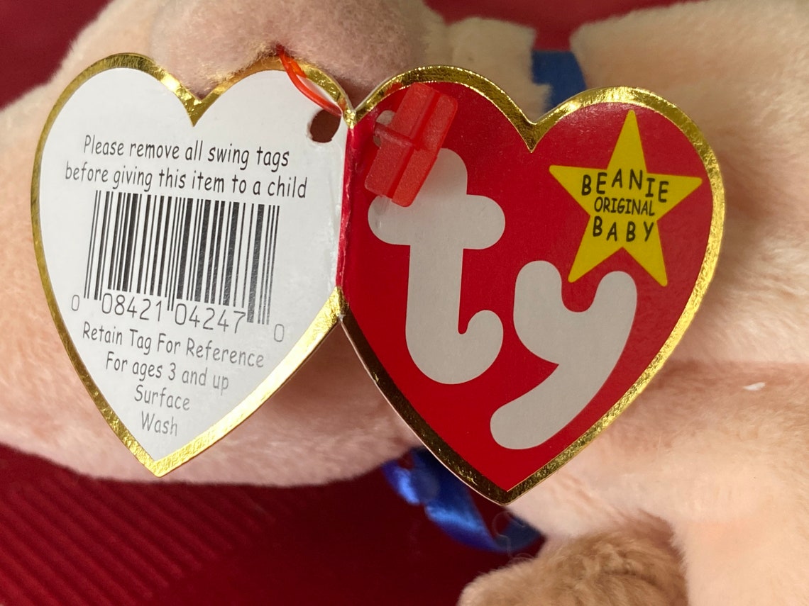 Ty Beanie Babies Knuckles the Pigcollectible Beanie Etsy