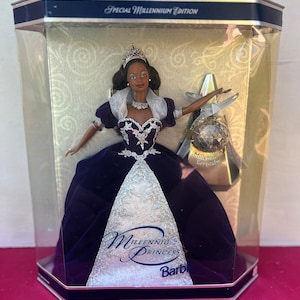 Rare Millennium Princess 2000 Barbie Doll Special Edition With Millennium keepsake,Holiday Barbie Doll,African American Barbie Doll