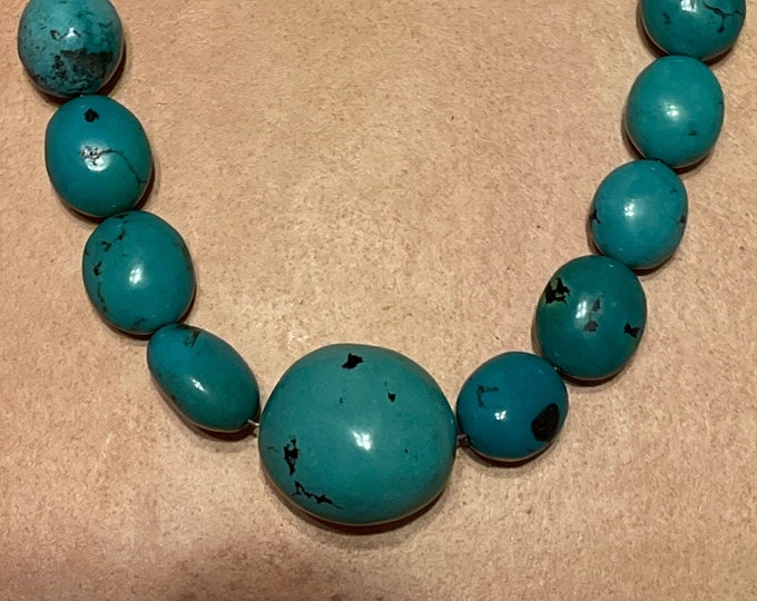 Turquoise Ovals Large Center Piece