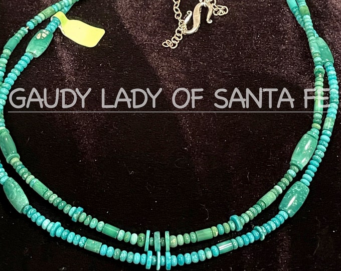 Turquoise Necklace Two Strand