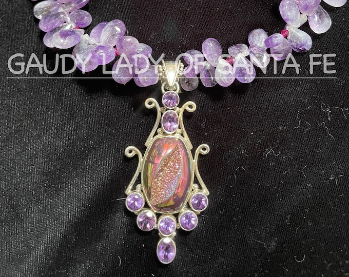 Amethyst Druzy Necklace