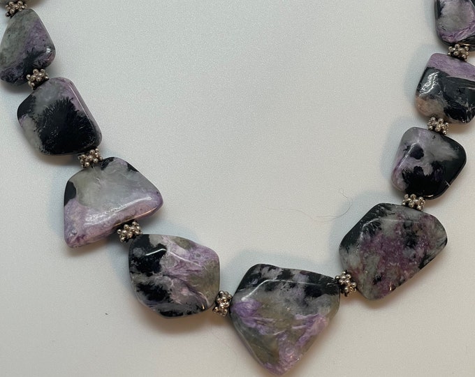 Purple Charoite Stone Necklace