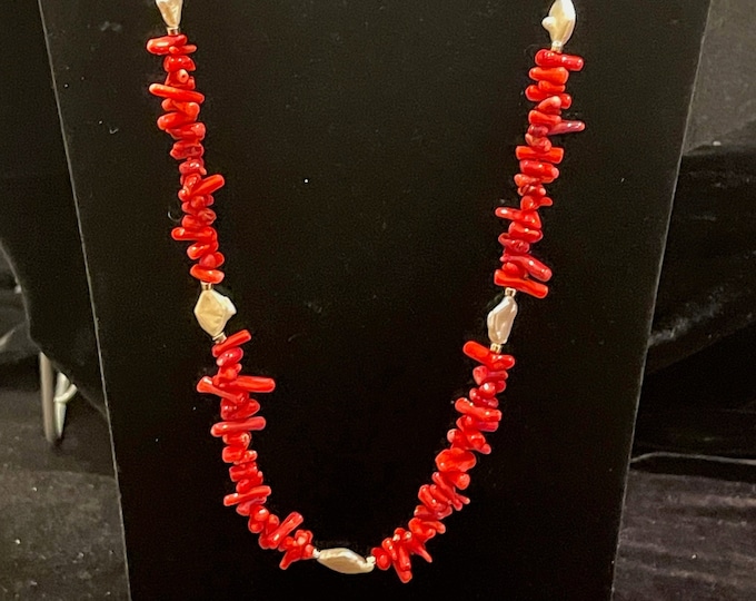 Coral Points Pearl Necklace