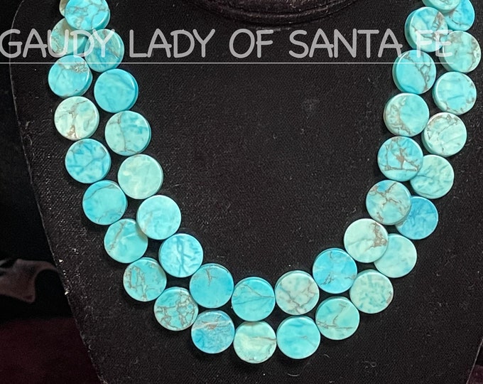 TWO Turquoise Magnesite Necklaces