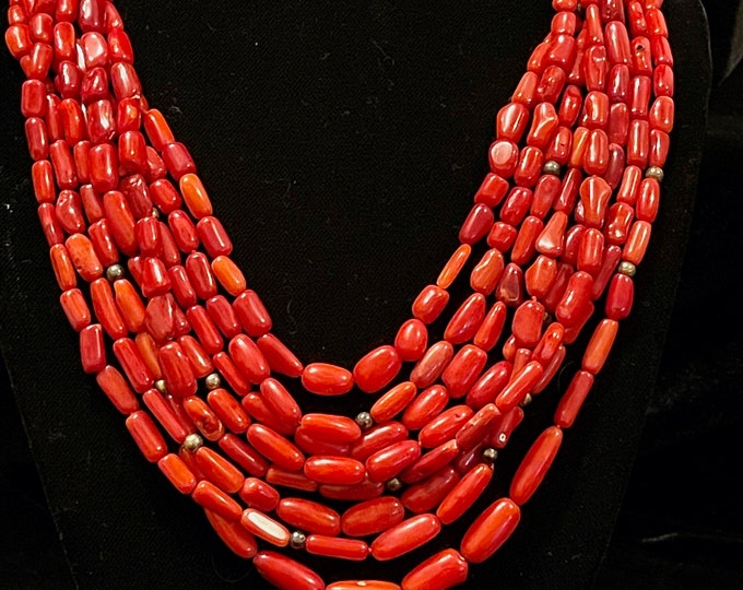 Red Coral 8 Strand