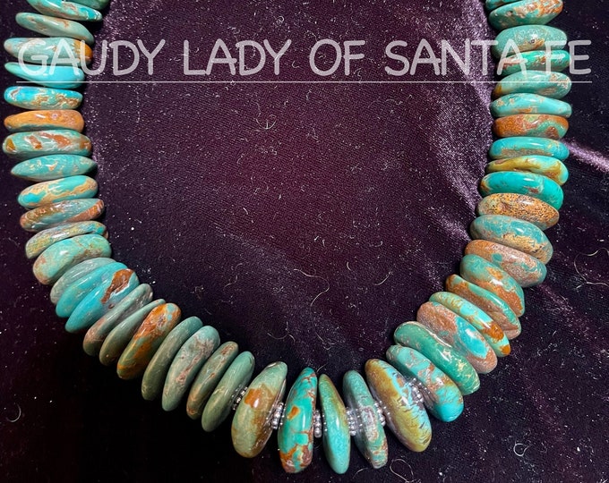 Chunky Green Turquoise Necklace