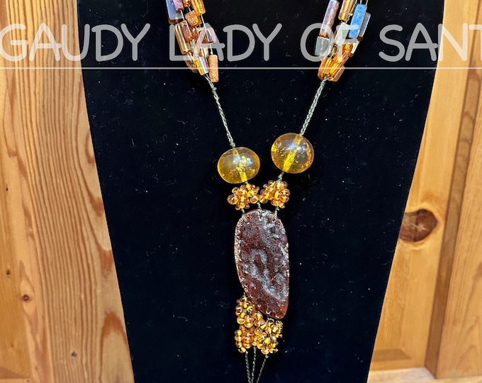 Vintage Amber Necklace Variety of Shapes and Clusters