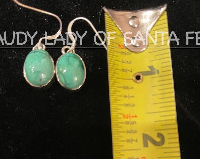 Turquoise Dangle Earrings Light Blue