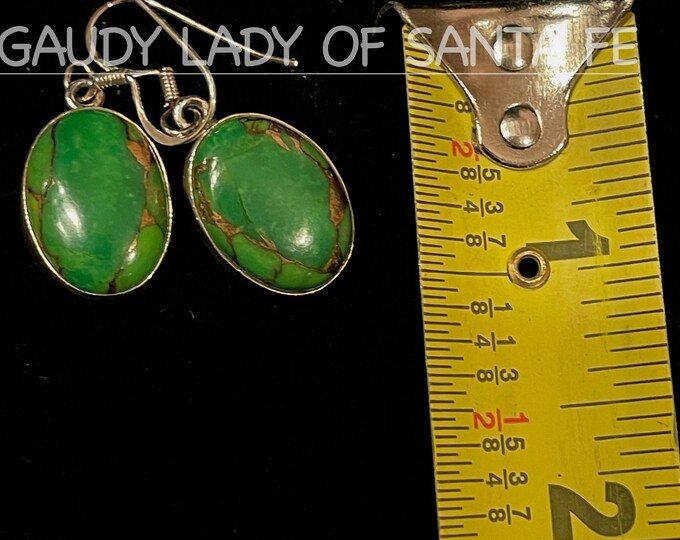 Mojave Green Turquoise Dangle Earrings