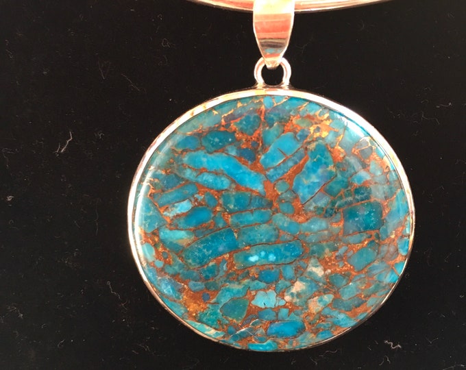 Turquoise Round Pendant