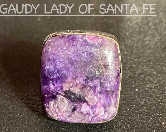 Purple Charoite Ring