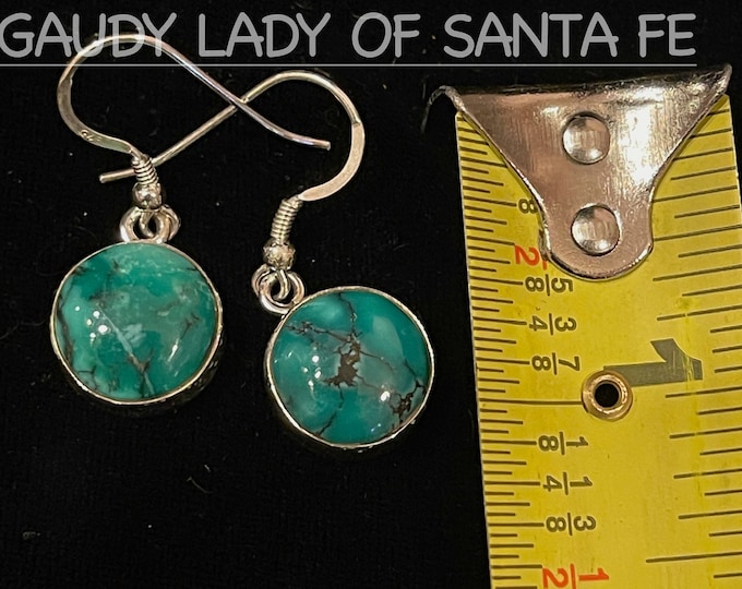 Turquoise Dangle Earrings Teal Color