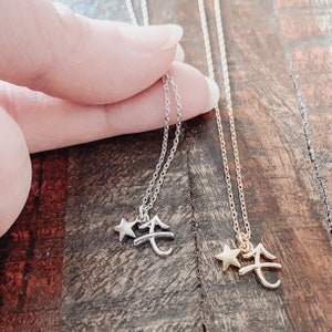 Sagittarius Zodiac Charm Necklace, Sagittarius charm, star sign, Sagittarius jewelry, birthday gift set, personalized jewelry, free shipping