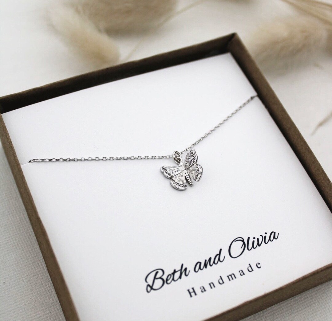 925 Sterling Silver 'Daughter & Butterfly' Charm – 'I Love You To The Moon'