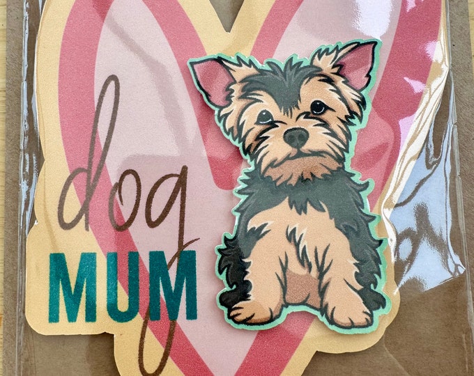 Dog Mum Greeting Card Personilised Breeds | Dog Parent Gift| Cute 3D Dog| Handmade 7x5 Card with Customisable Inside Pet Lover's Delight