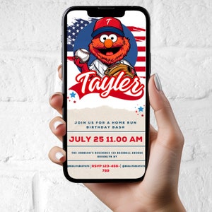 Editable Template Baseball Event, Birthday Party Invitation, Baseball Invitation, Electronic Invitation, Instant Download