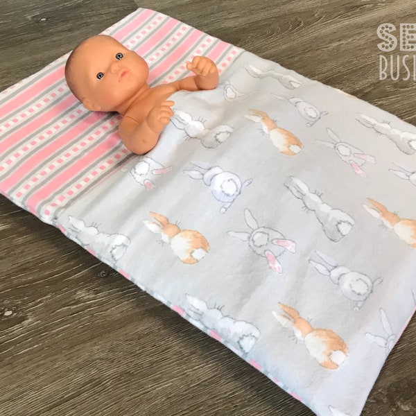 Doll Ready Bed PDF Sewing Pattern - Baby Doll Nap Time Play Mat Sewing Tutorial - Absolute Beginner Easy Simple Sew