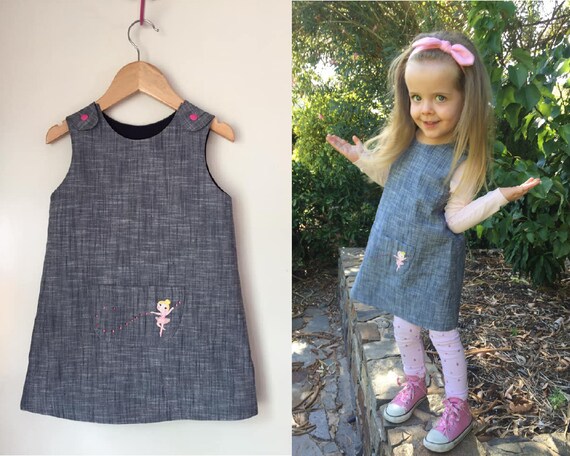Baby/infant/girls A-line Dress PDF Sewing Pattern - Size 0-3 Months to 3T -  Joey Dress - Easy Beginner Simple - Snap Shoulder, Front Pocket - Etsy