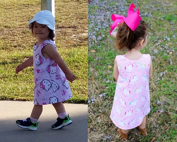 Baby/infant/girls A-line Dress PDF Sewing Pattern - Size 0-3 Months to 3T -  Joey Dress - Easy Beginner Simple - Snap Shoulder, Front Pocket - Etsy