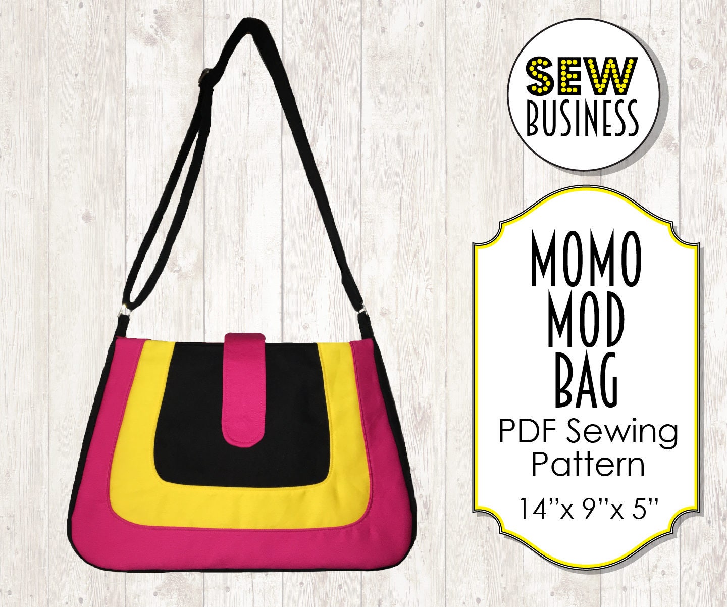 Momotaro | Leather Handle Tote Bag | BlackBlue