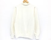 Rare Dubbleworks Sweatshirt Plain Turtleneck Japanese Brand Dubbleworks Warehouse Co. Pullover Jumper Streetwear Hypebeast Made in Japan