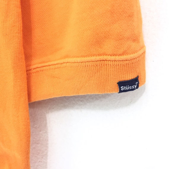 Raro Stussy sudadera Plain Orange Pullover Jumper Suéter | Etsy México