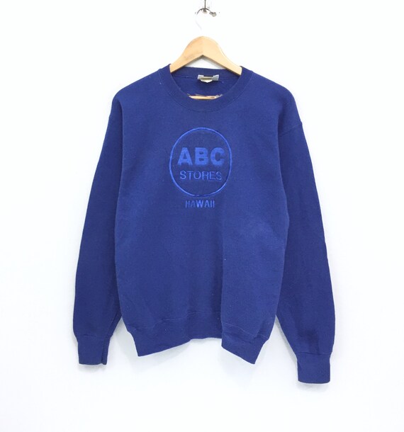 Rare Vintage Abc Stores Hawaii Sweatshirt Big Logo Abc Etsy