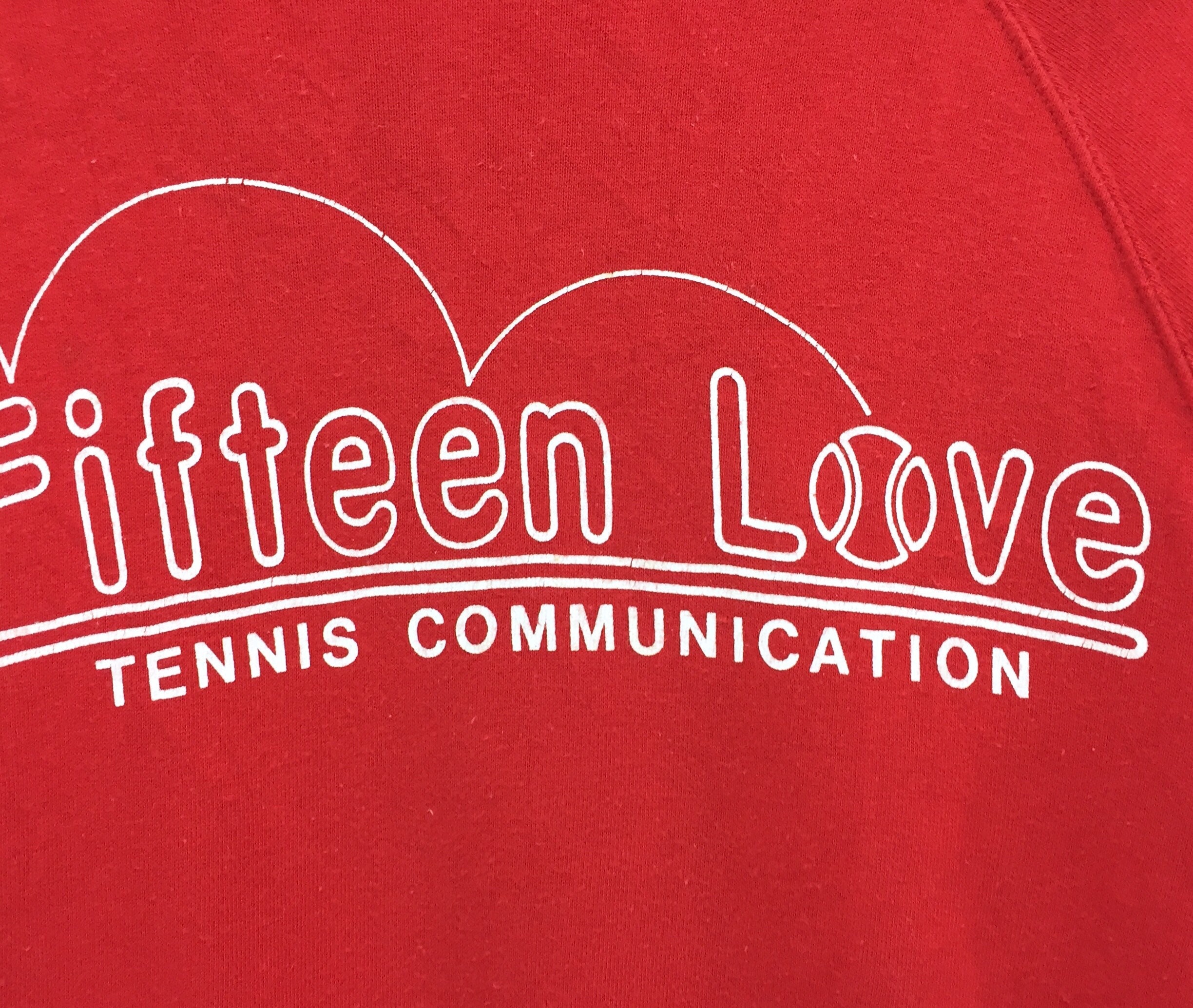Rare Fifteen Love Tennis Sweatshirt Big Logo Spellout Etsy rare-fifteen-love-tennis-sweatshirt-big-logo-spellout-etsy