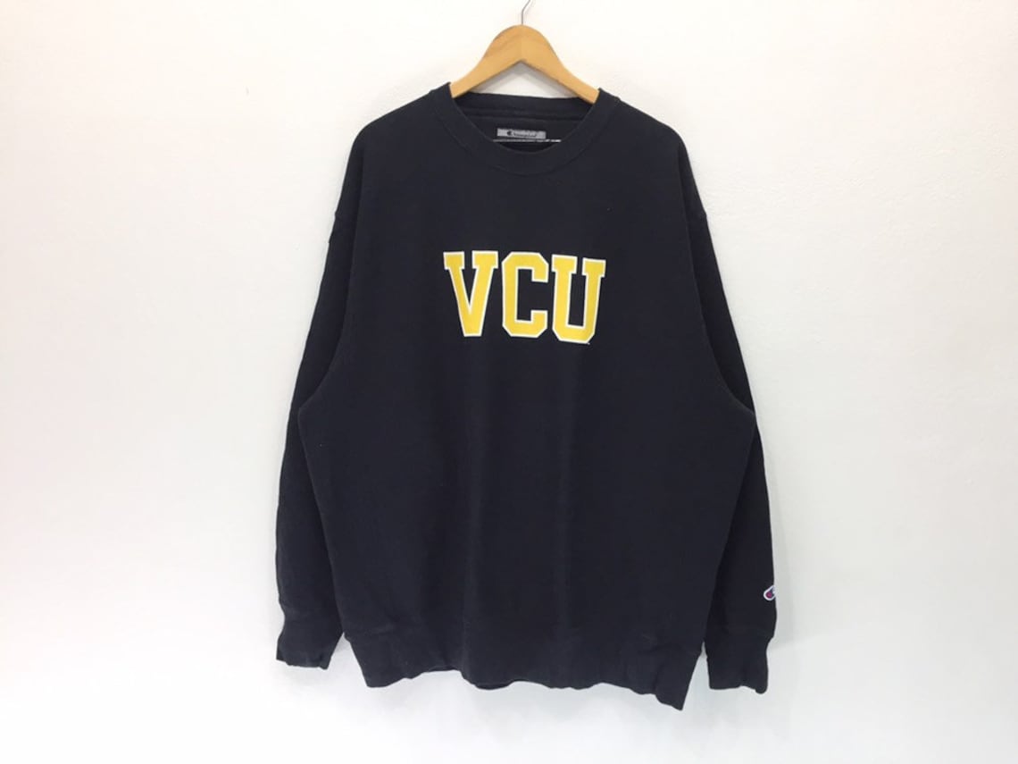 Rare Vintage Champion VCU Sweatshirt Big Print Virginia Etsy