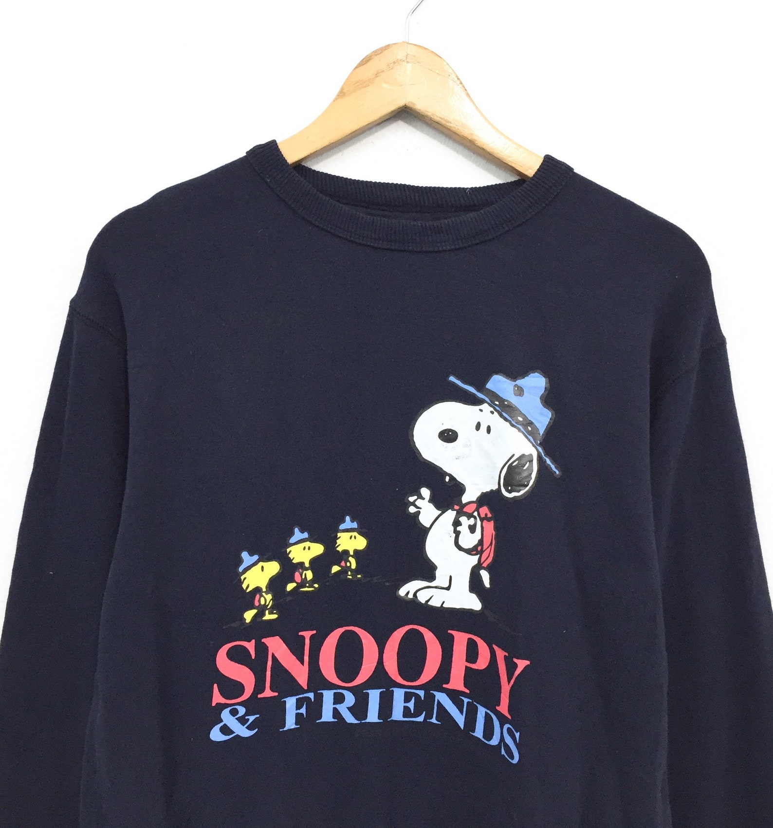 Rare Vintage Peanuts Sweatshirt Big Print Snoopy & Friends | Etsy