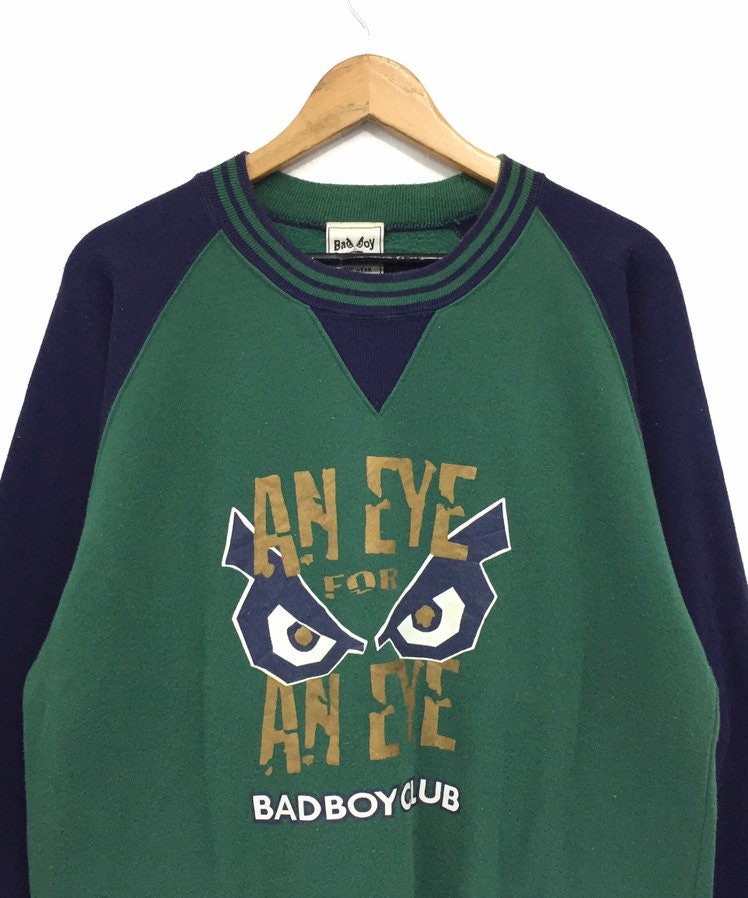 Rare vintage Bad Boy Club Sweatshirt Big Logo Spellout Bad Etsy