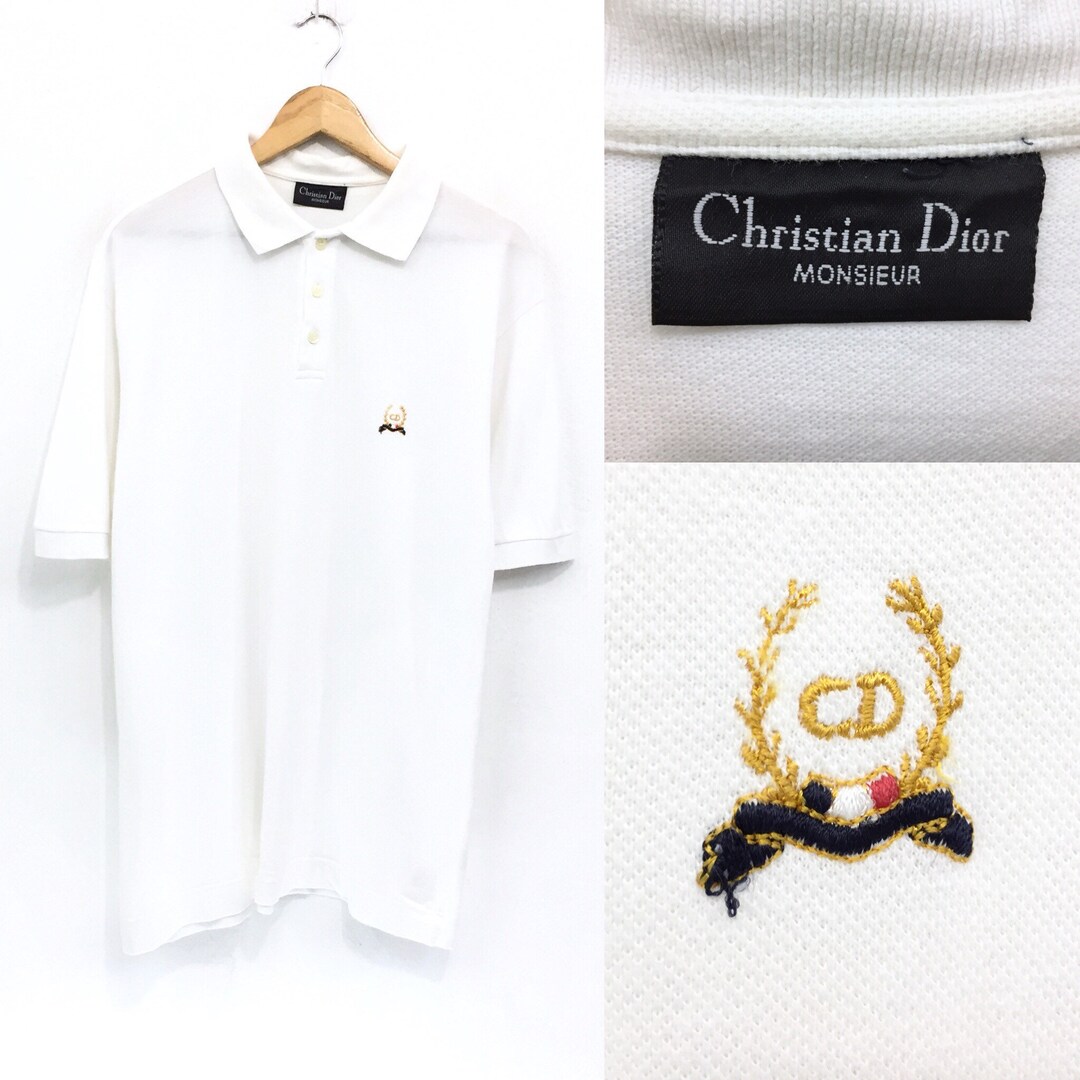 Rare Vintage Christian Dior Polo Shirt Half Button Small - Etsy
