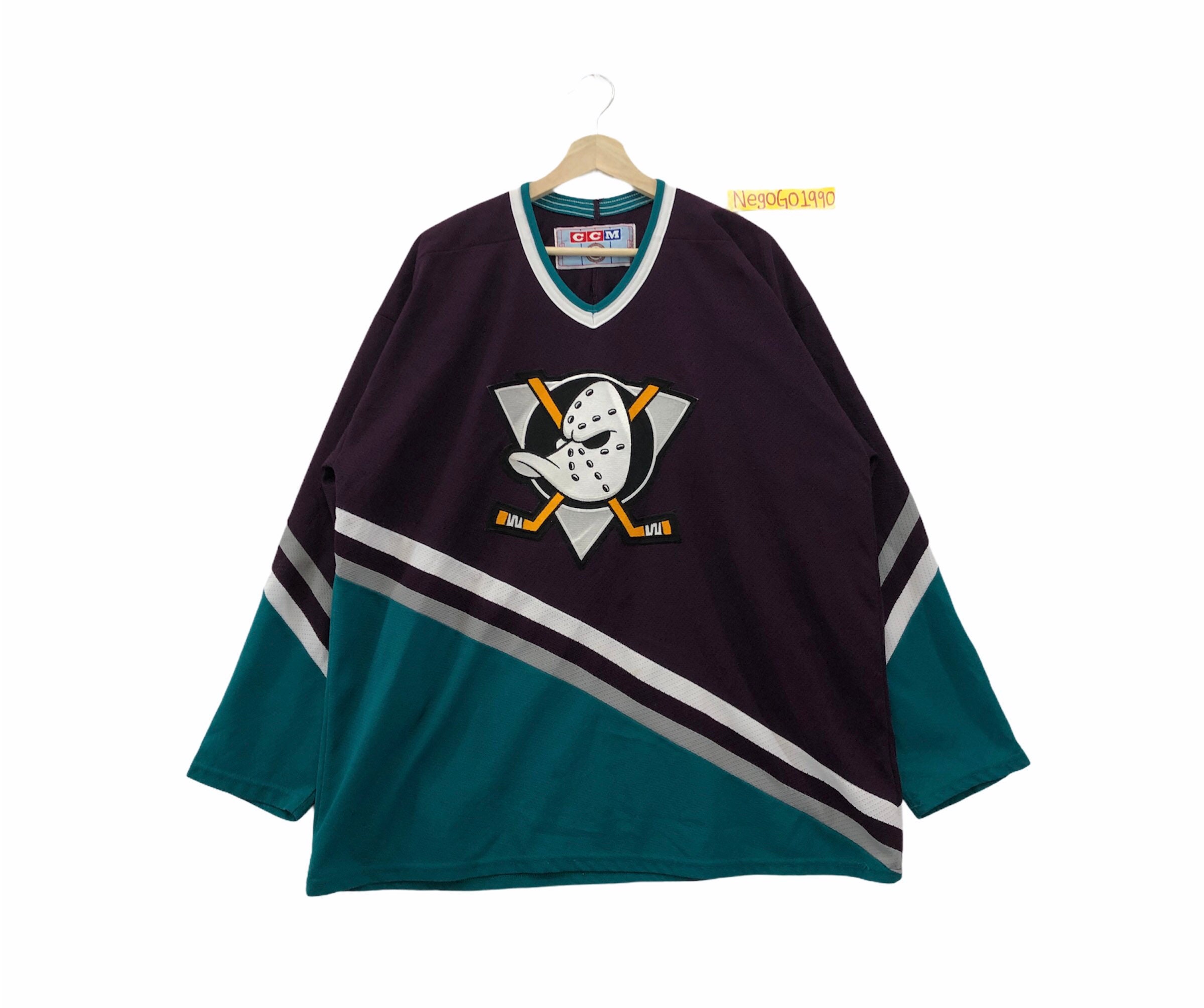 Vintage Anaheim Ducks Jersey CCM Made in Canada Size Small NHL 