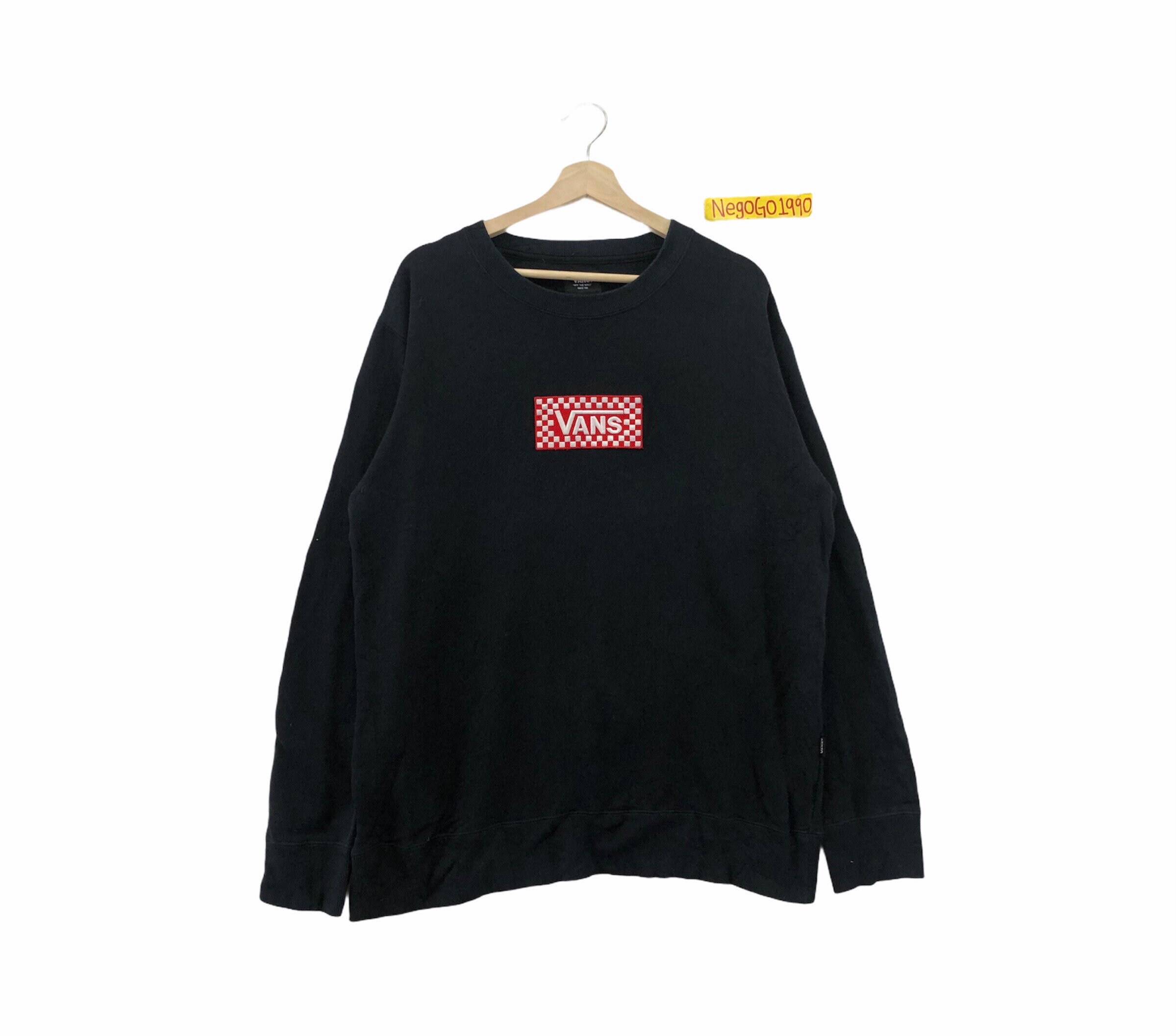 Rare Vintage Vans Sweatshirt Box Logo 