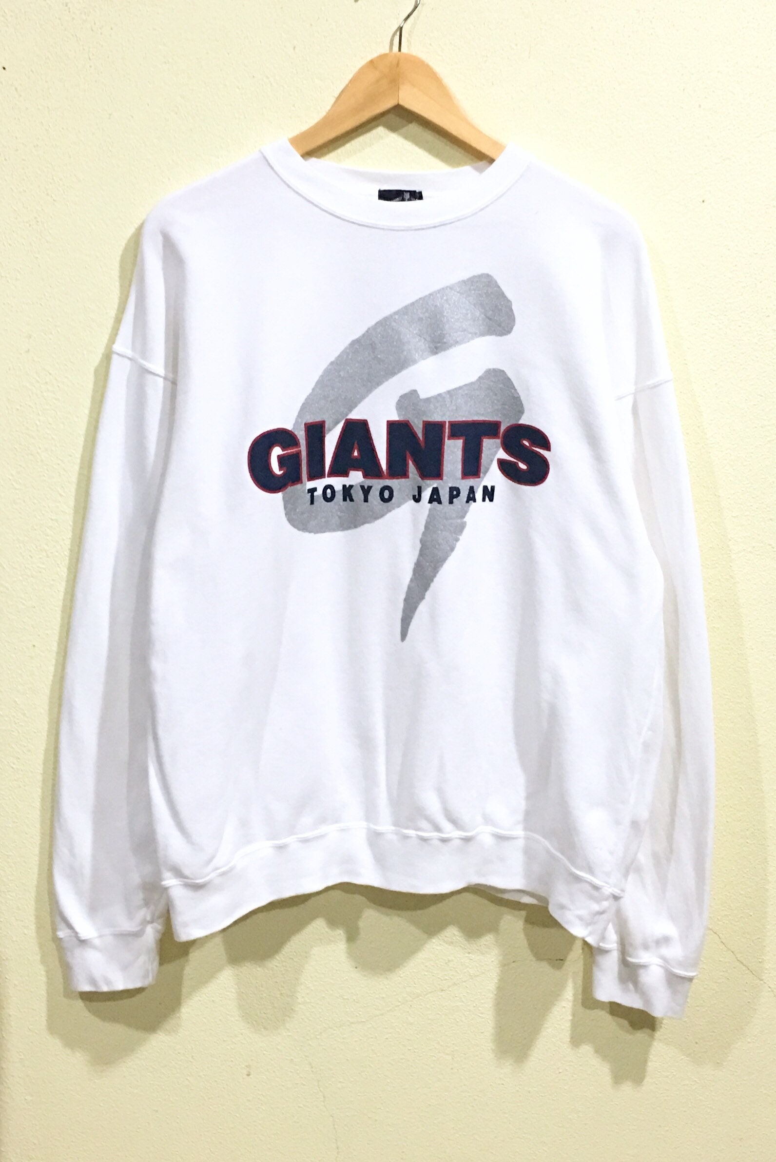 Rare Vintage Giants Sweatshirt Baseball Yomiuri Giants Tokyo 