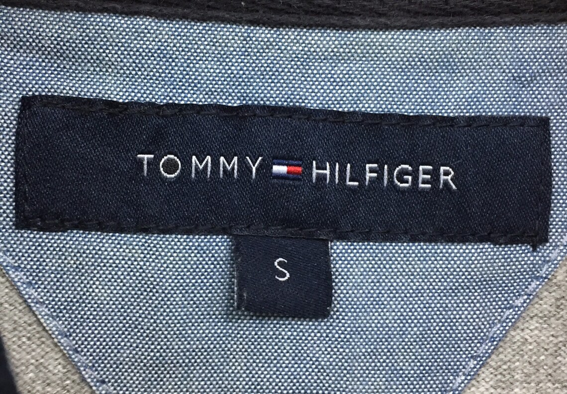 Rare TOMMY Hilfiger Long Sleeve Half Button Collar Hilfiger - Etsy UK