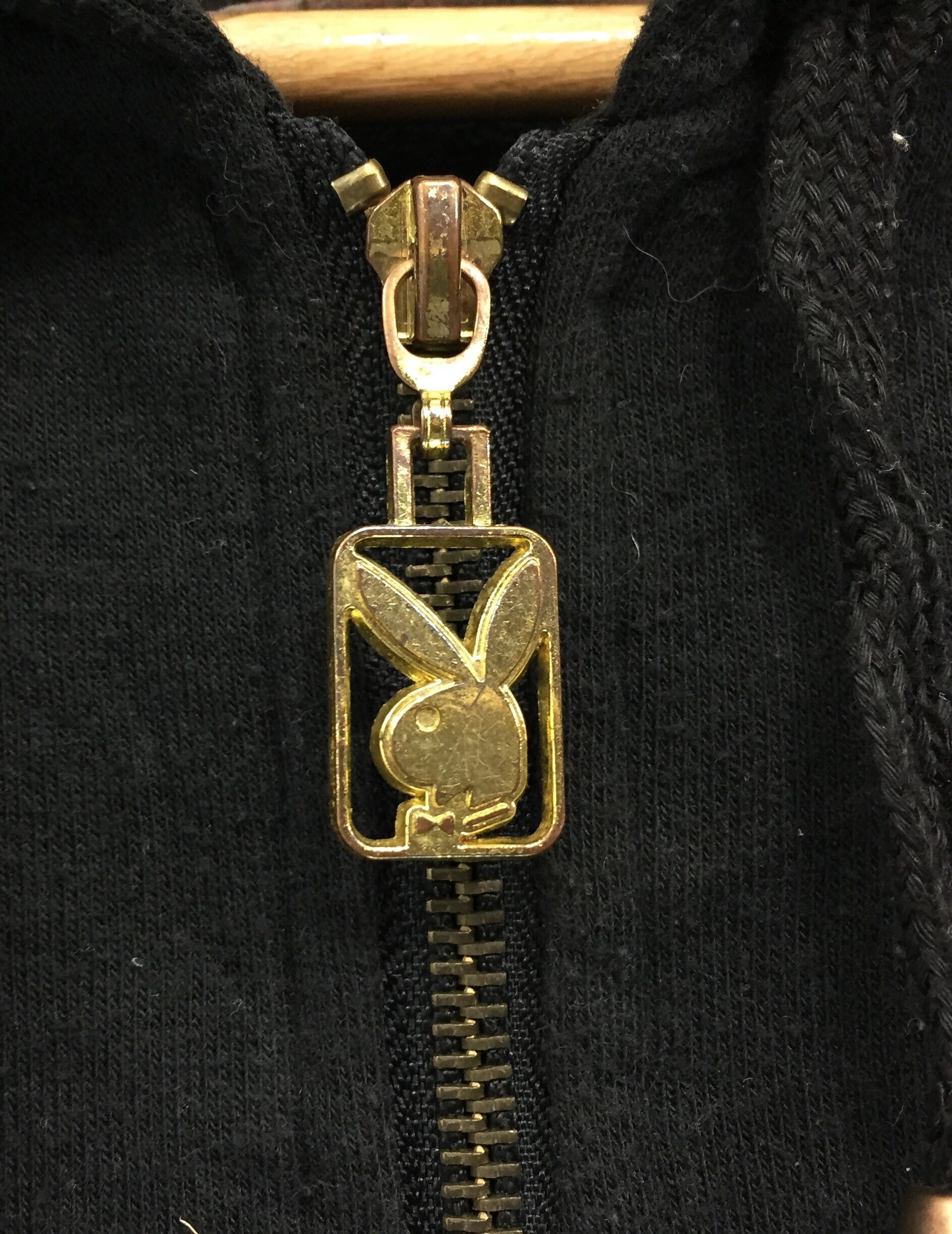 Rare Playboy Hoodie Zipper Small Logo Playboy Rabbit Gold | Etsy