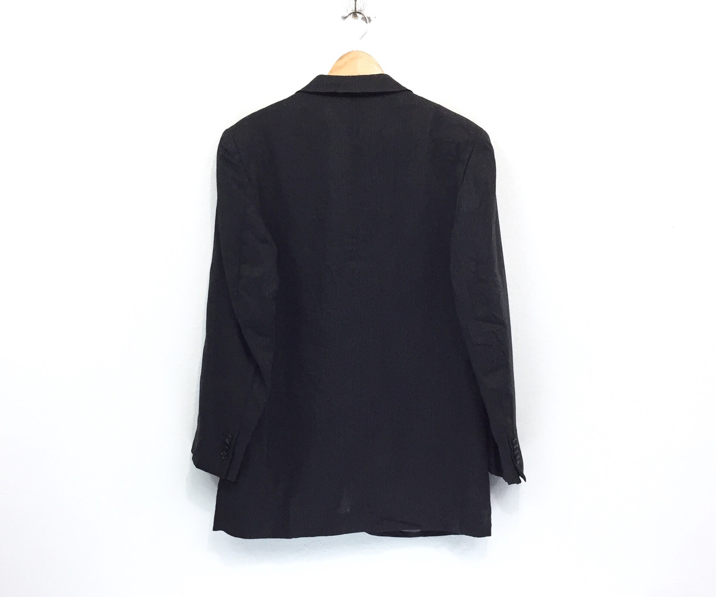 Rare Vintage Lanvin Studio Coat Blazer Jacket Double Pocket Button up ...