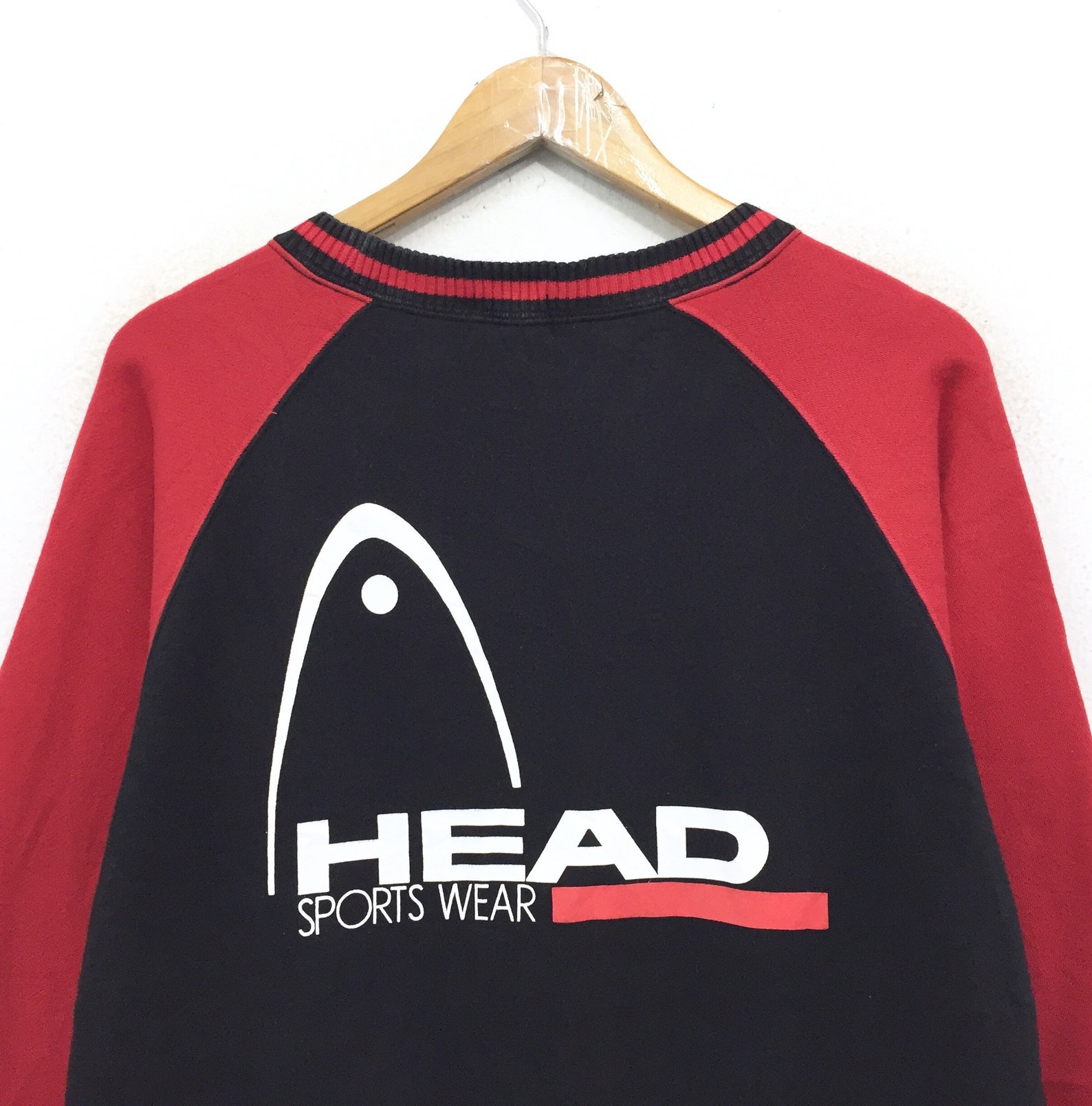 Rare Vintage Head Sweatshirt Biglogo Head Sportwear Etsy