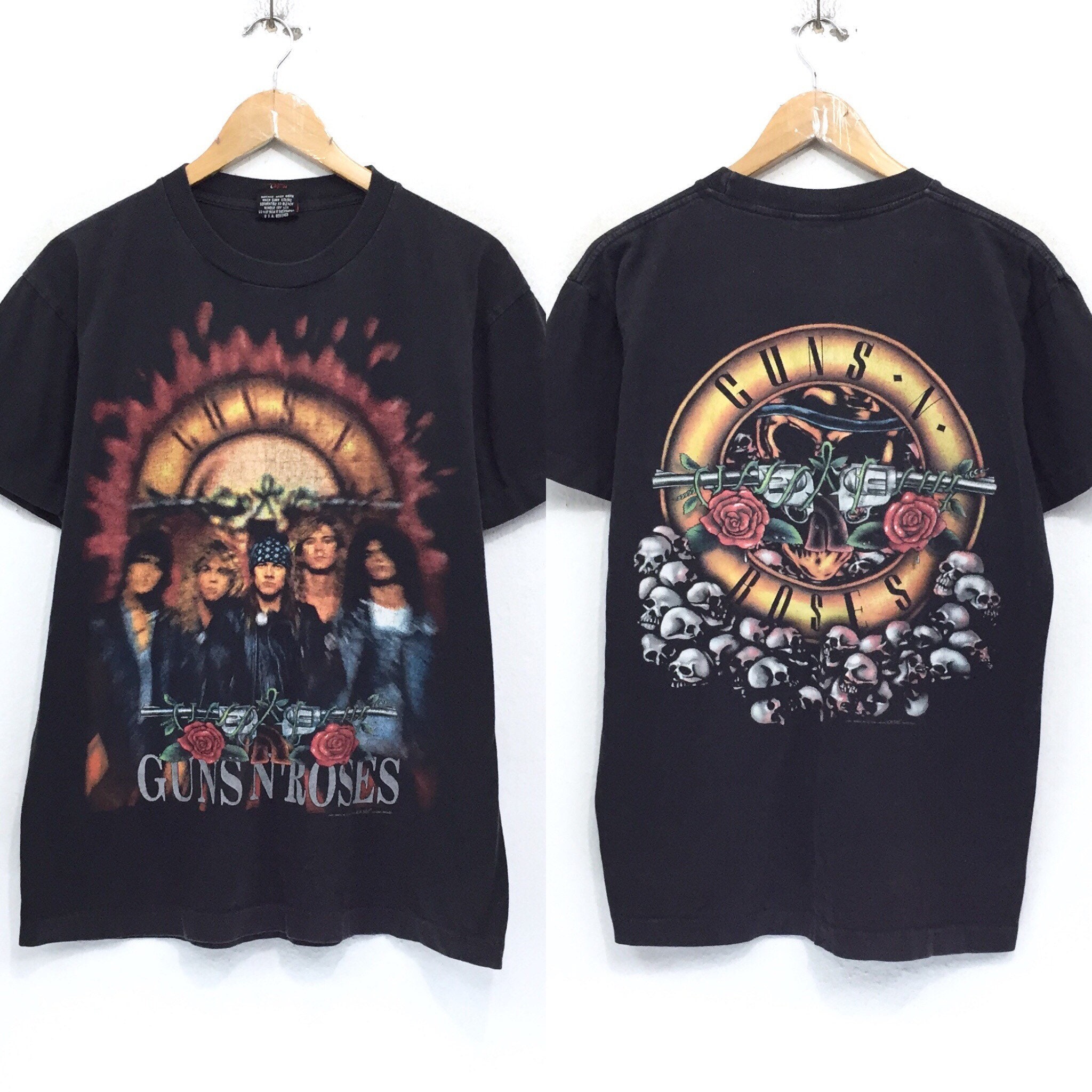 してみまし Guns N' Roses バンドTシャツ ヴィンテージ ガンズ XL 古着 コピーライ