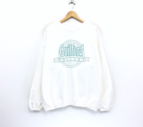 Rare Guilford College Sweatshirt Big Print Spellout Liberal Etsy