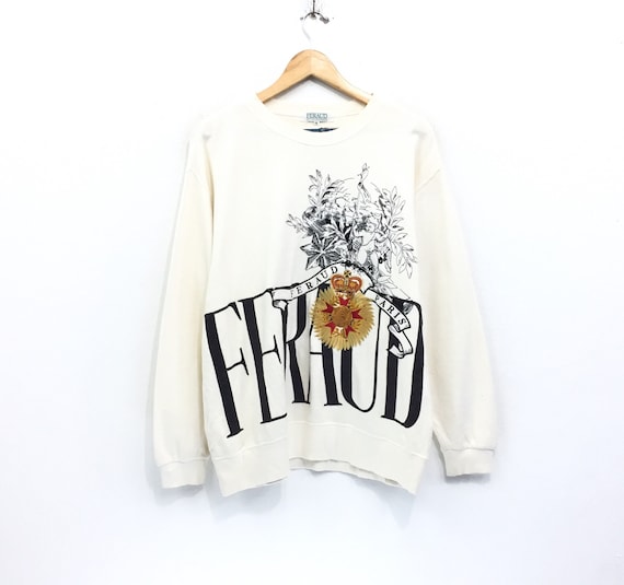 Buy Rare Feraud Sweatshirt by Louis Féraud Embroidery Spellout Online in  India 