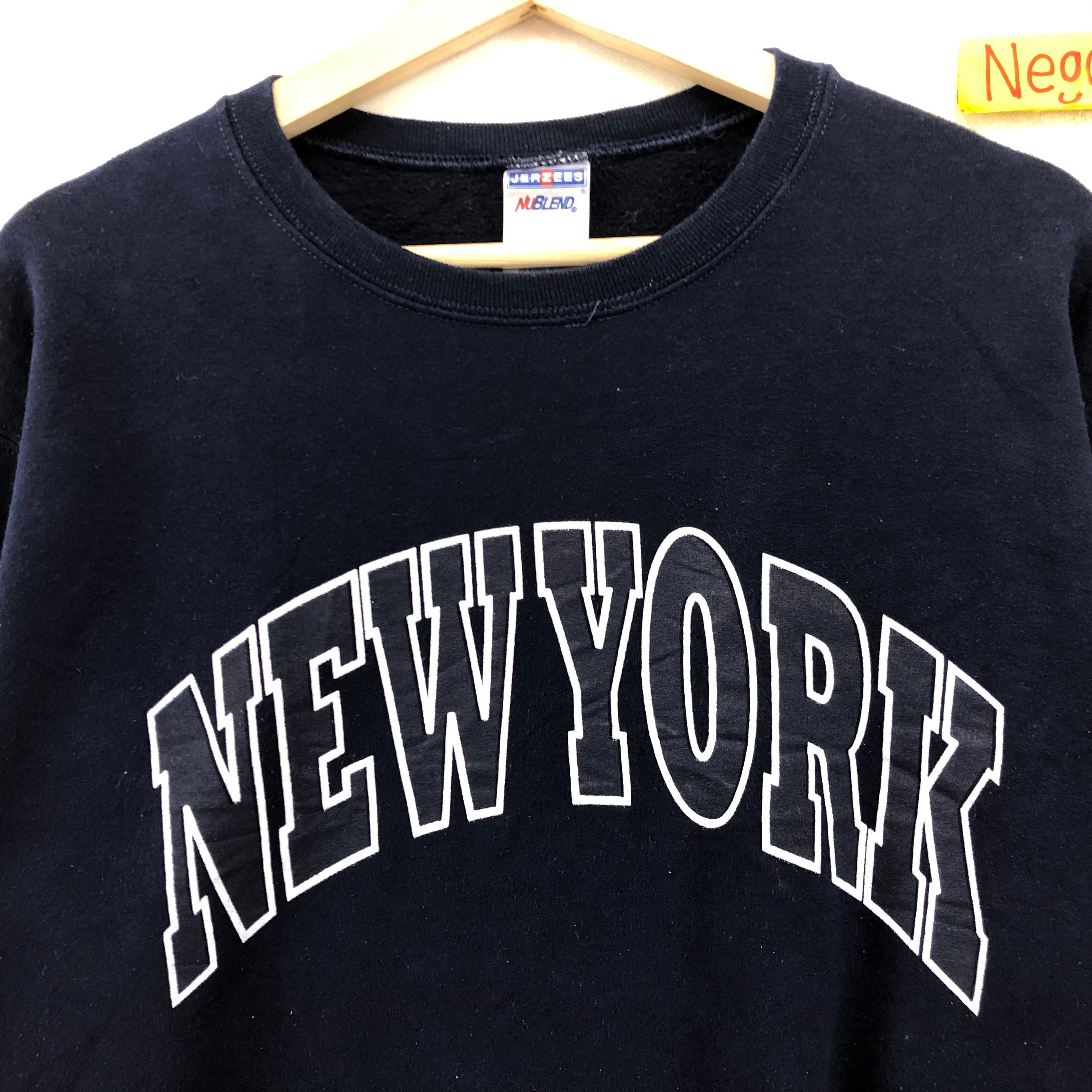 Rare Vintage New York Sweatshirt New York Big Logo Spellout Etsy