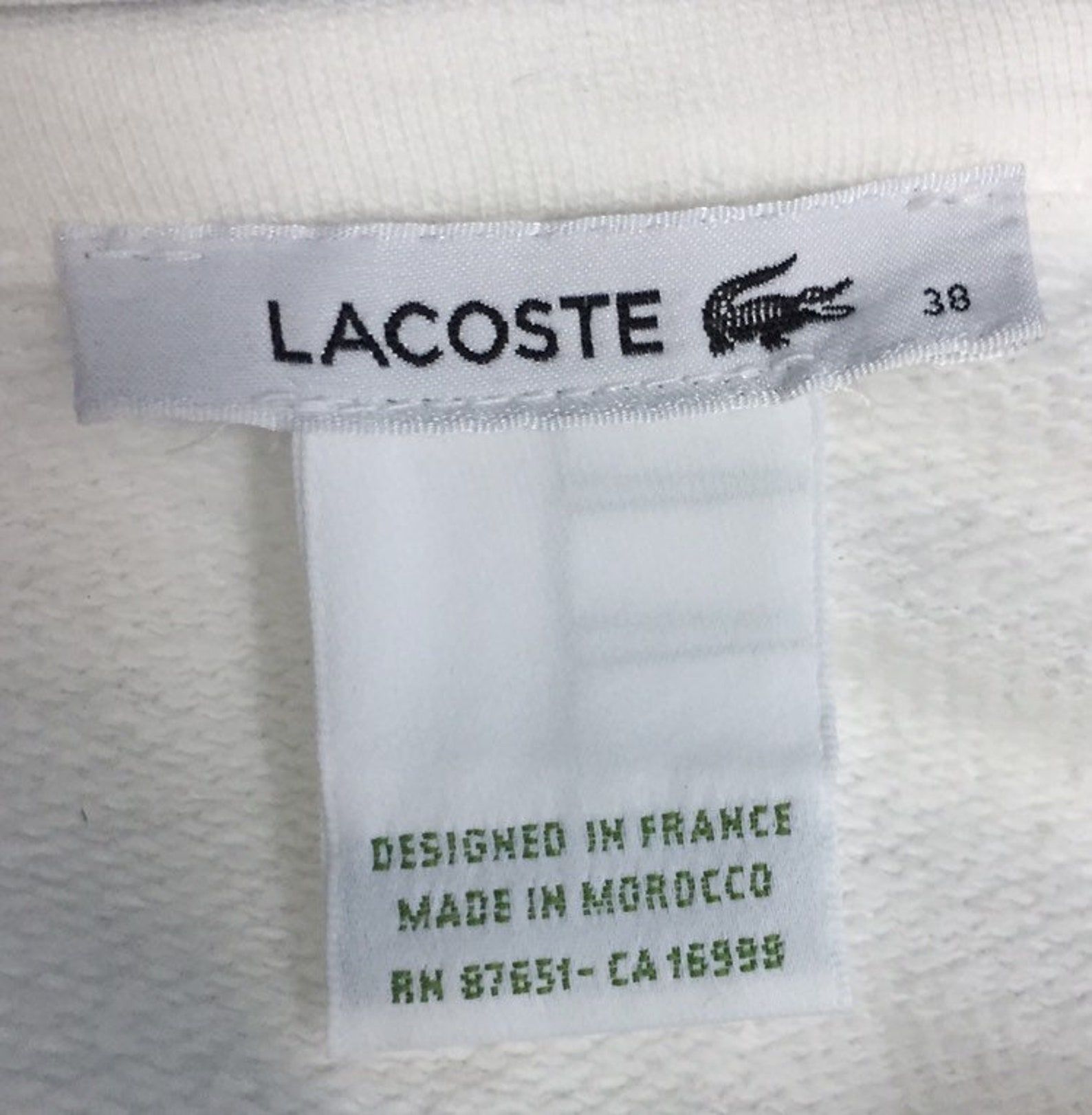 Rare Vintage Lacoste Sweatshirt Big Logo Embroidery Chemise - Etsy