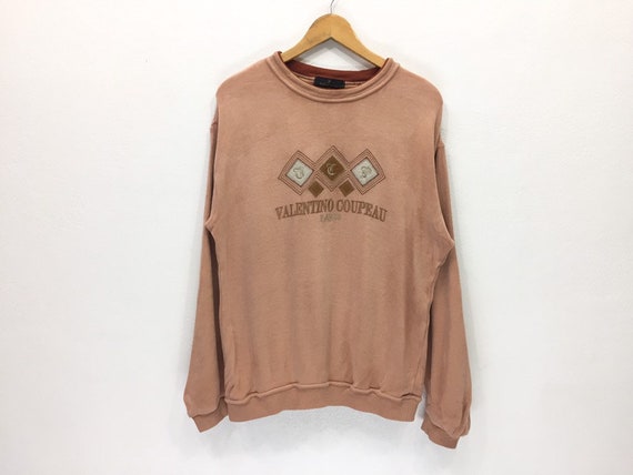 Claudio Valentino sweatshirt valentino pullover valentino sweater shirt jacket hoodies windbreaker big logo  fits MEDIUM Size Rare!