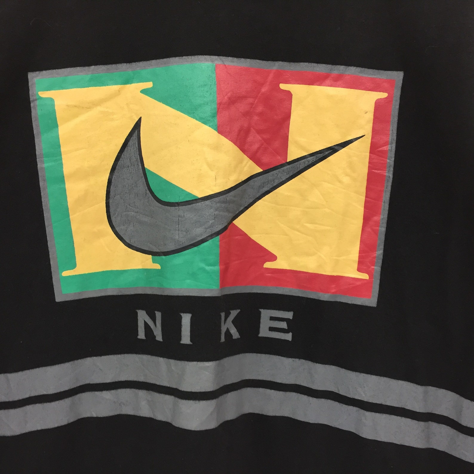 Rare Vintage 90's Nike Long Sleeve Big Logo Nike Gray - Etsy