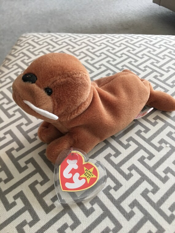 the end black bear beanie baby