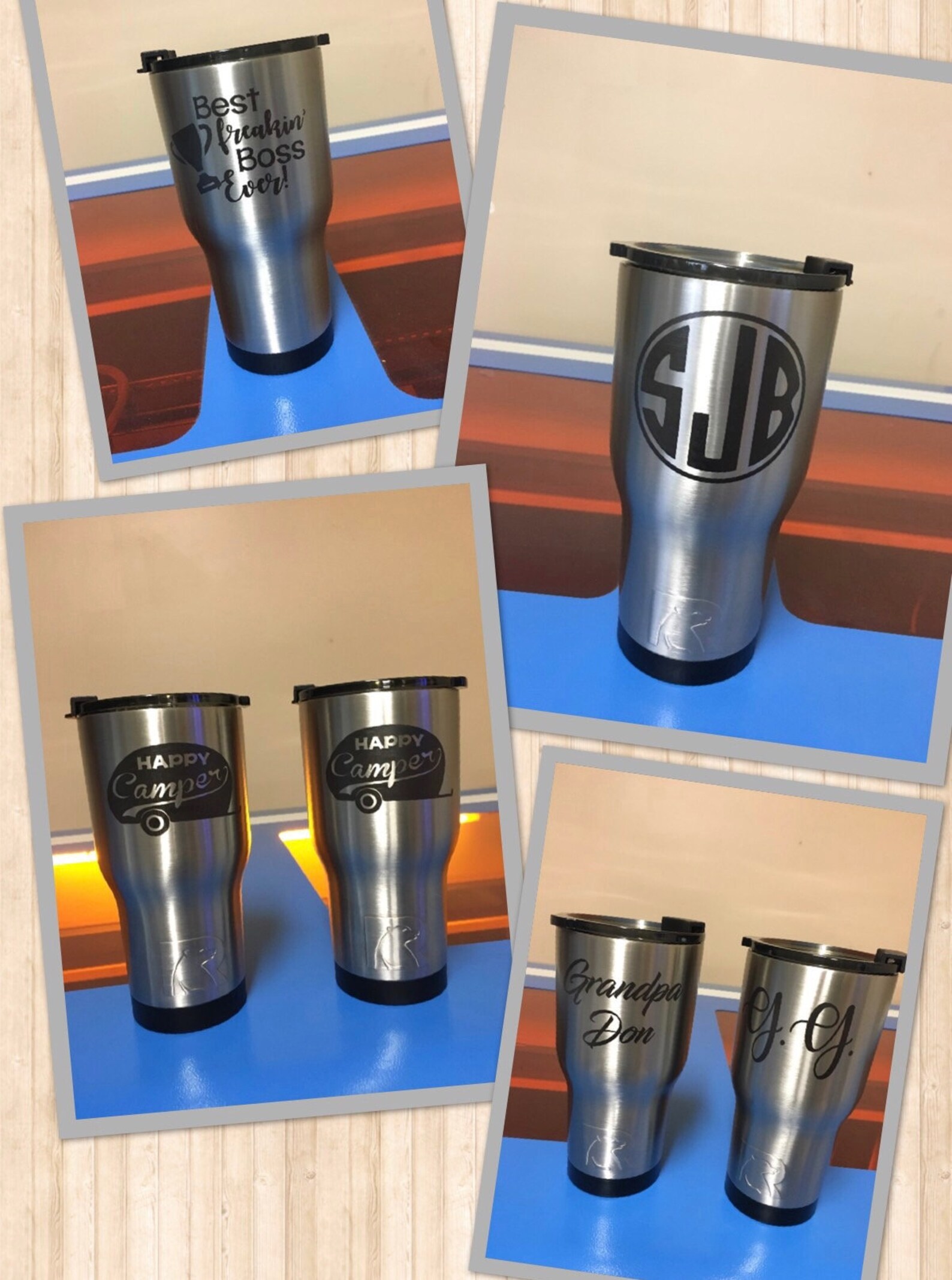 Personalized Laser Etch Tumbler Yeti and RTIC. Fully Etsy