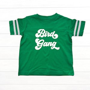 Bird Gang Green Football Jersey Toddler Tee Philadelphia Eagles | Gender Neutral | Philly Football